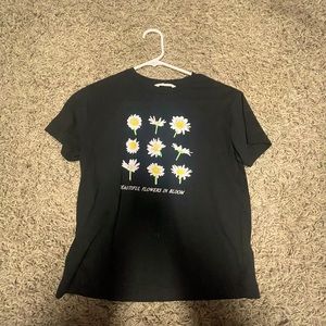 Girls, crop top, flowers